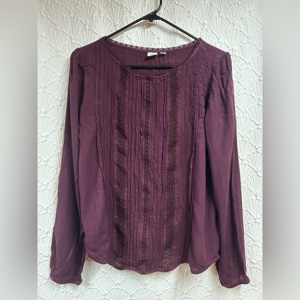 Women's GAP Small Purple Blouse